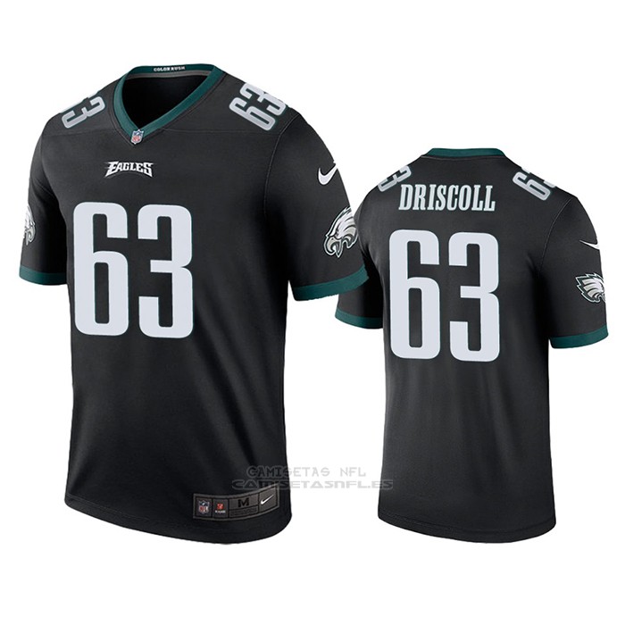 Camiseta NFL Legend Philadelphia Eagles Jack Driscoll Negro